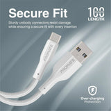 Promate Super Flexible Data and Charge Usb-C Cable 100Cm, White