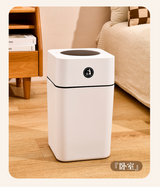 Trash Can (L), Pp Material - White, Size: 22*21.5*37.5Cm