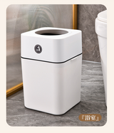 Trash Can (L), Pp Material - White, Size: 22*21.5*37.5Cm