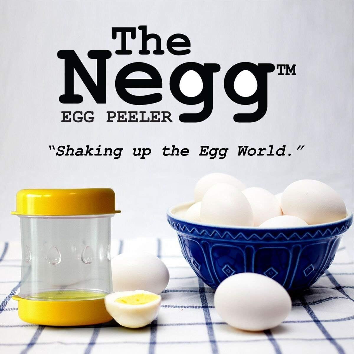 The Negg Boiled Egg Peeler Black - 92G