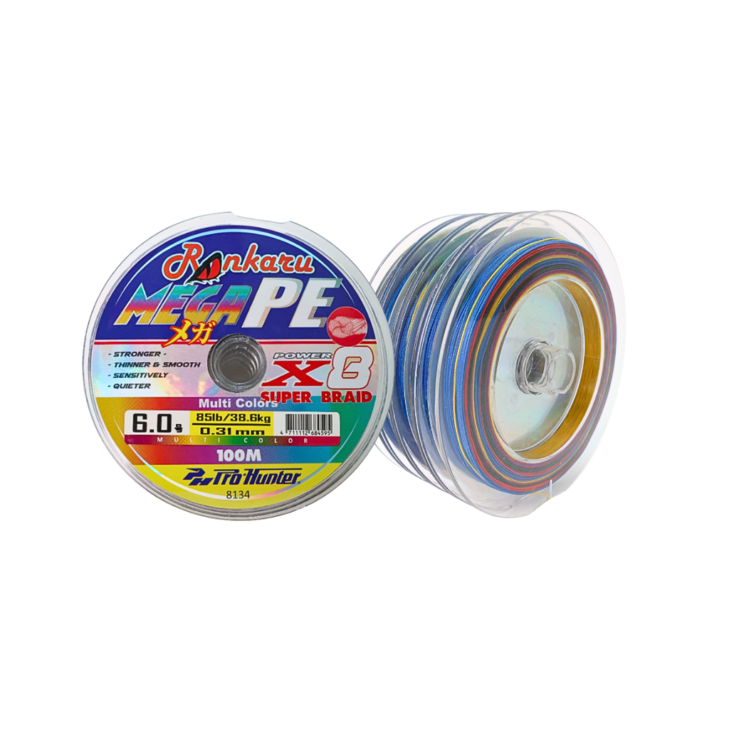 Ph Rankaru Mega Multi Colour Pe Line 12 X 100M (Pe 4.0 | 0.20Mm | 55Lbs) ('Strength: Pe 4.0 | 0.20Mm | 55Lbs',)