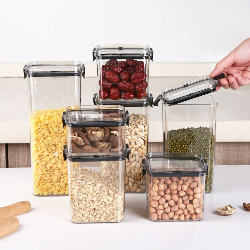 Set of Airtight Food Storage Containers With Lids, 1X460ML, 1X700ML, 1X1300ML, 1X1800ML