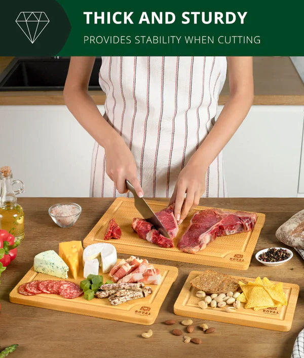 Premium Bamboo Cutting Board 30.5*46*2Cm