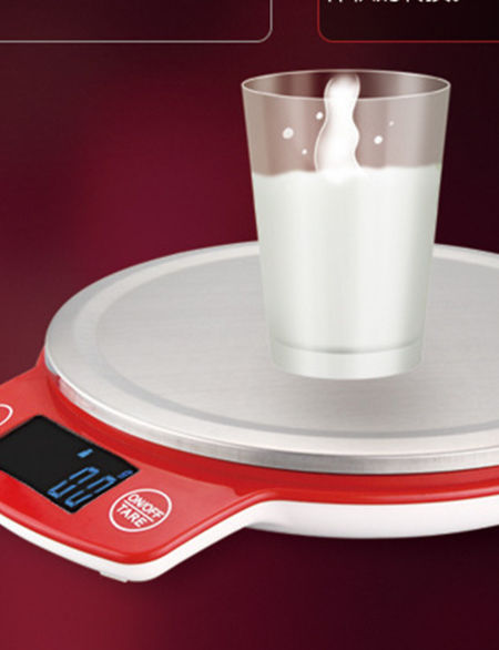 Stainless Steel Digital Kitchen Scale With Lcd Display With Batteries (Size: 24*16.5*3Cm)