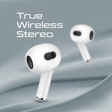 Promate High Fidelity Sleek Tws Earbuds With Intellitouch, White