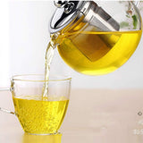 950ml Heat-Resistant Glass Teapot With Ss Infuser and Lid, Stove Top Safe