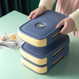 Drawer Type Egg Trays (Size: 32*21*7.8Cm) - Blue