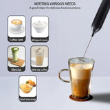 Electric Milk Frother Food-Grade Material Kitchen Whisk, Size: 22Cm With Stand