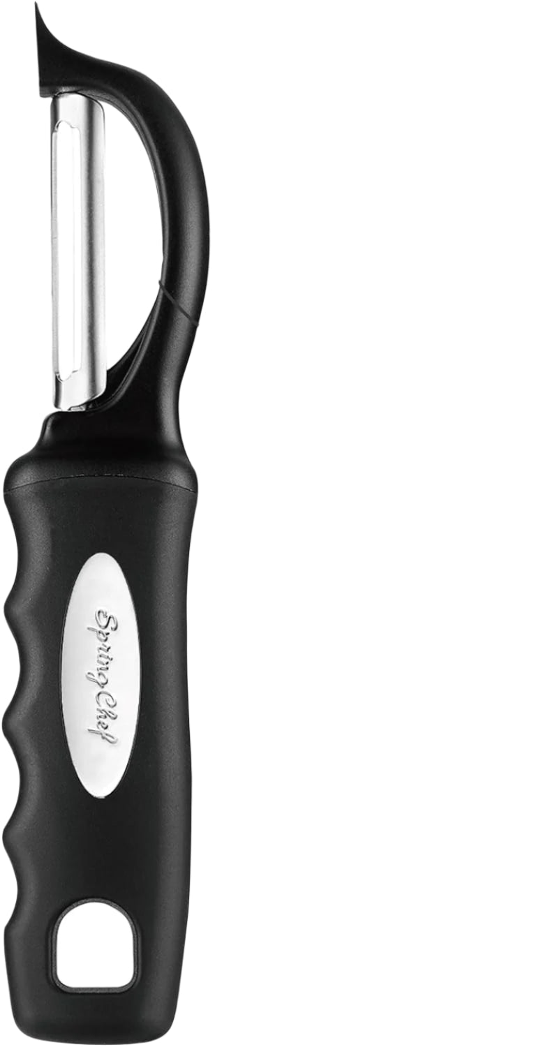 Spring Chef Premium Swivel Vegetable Peeler, Black