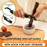 Spring Chef Premium Swivel Vegetable Peeler, Black