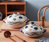 Handmade Clay Pot Wavy