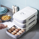 Drawer Type Egg Trays (Size: 32*21*7.8Cm) - White