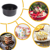 Aluminum 4-Inch Round Cake Pan (Black)