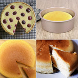 Aluminum 4-Inch Round Cake Pan (Gold)