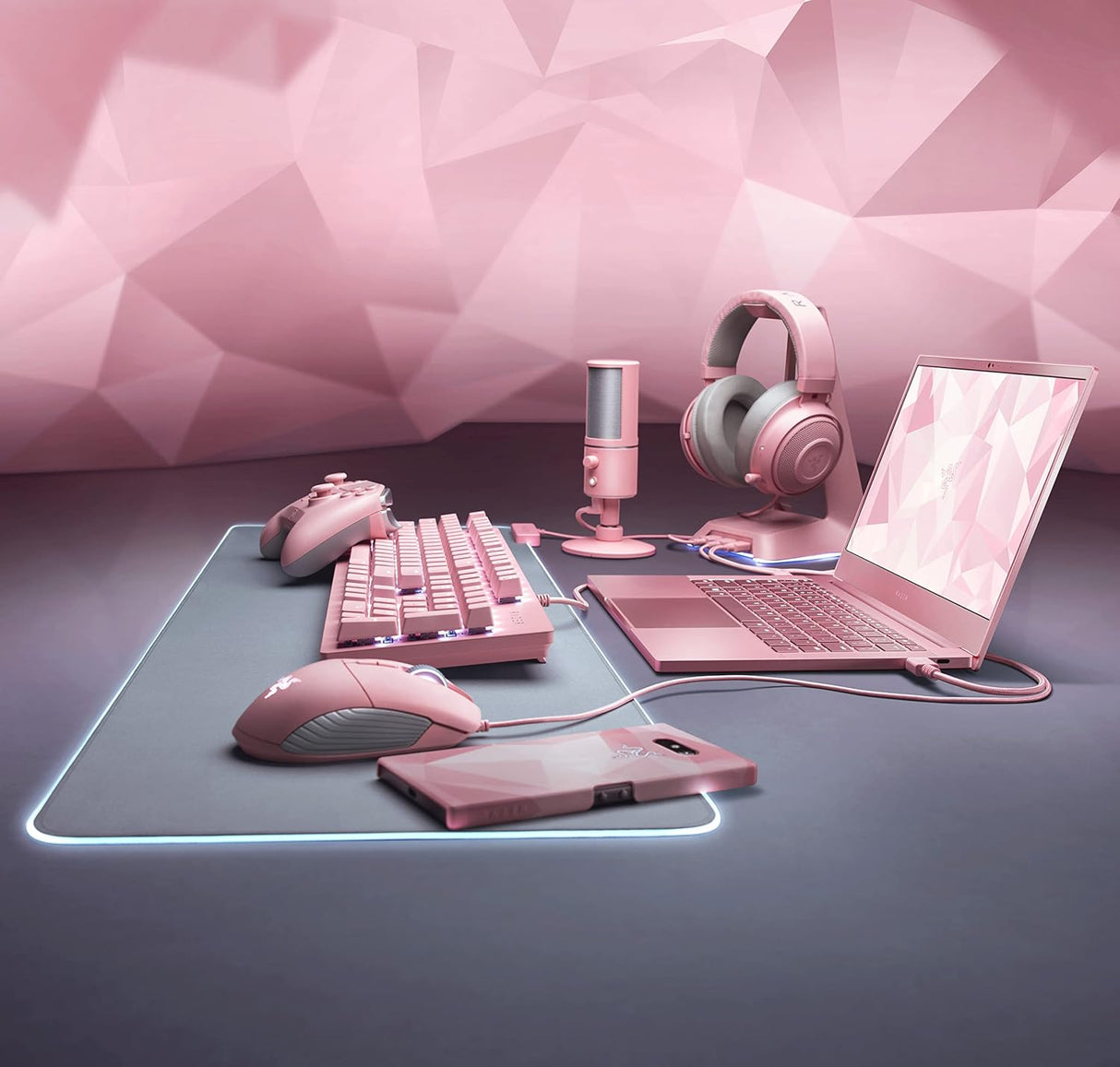 Razer Kraken Kitty Chroma Usb Gaming Headset, Pink