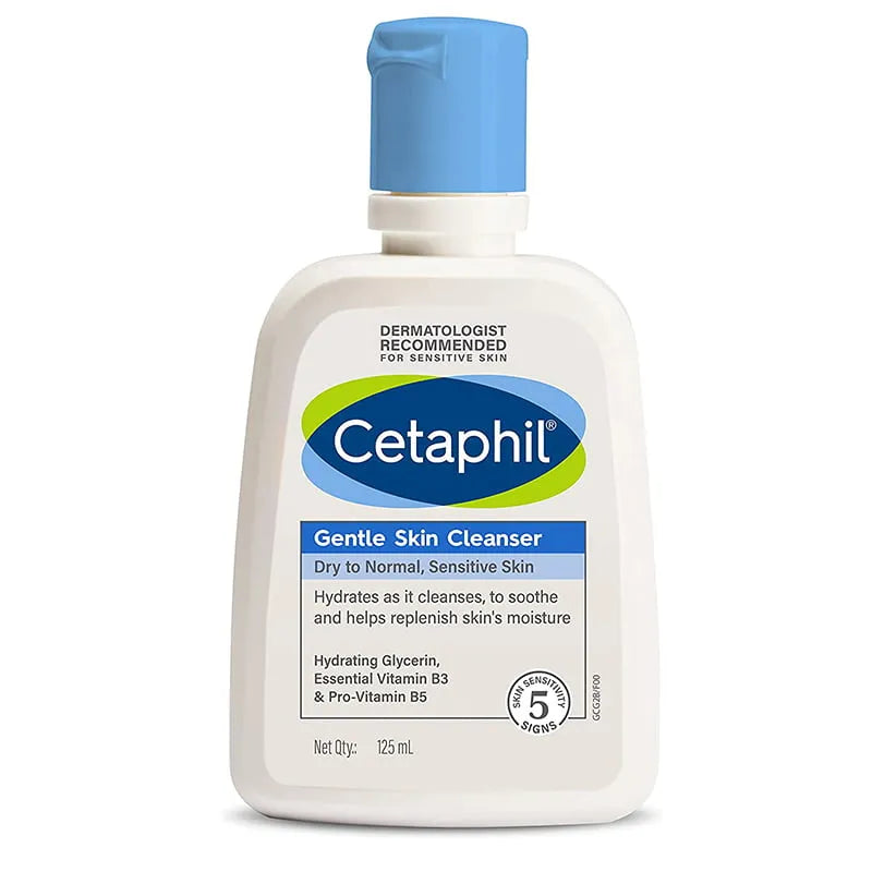 Cetaphil Gentle Skin Cleanser For Dry To Normal Sensitive Skin 125ML