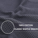 100% Cotton Waffle Weave Kitchen Dish Cloths, 12X12 Inches, 6-Pack