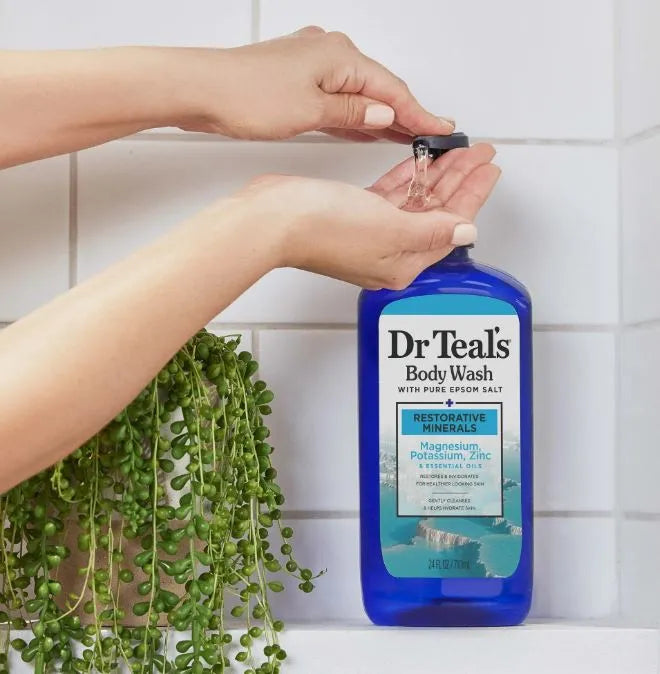 Dr Teal's Body Wash With Pure Epsom Salt Restorative Minerals 710ML