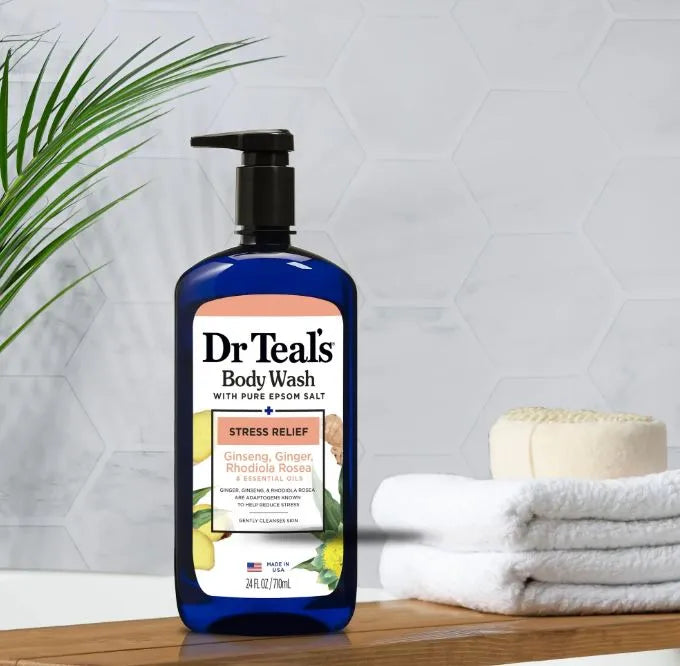 Dr Teal's Body Wash With Pure Epsom Salt Stress Relief 710ML