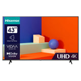 Hisense 43" A6 Series 4K Uhd Smart Led Tv, Black