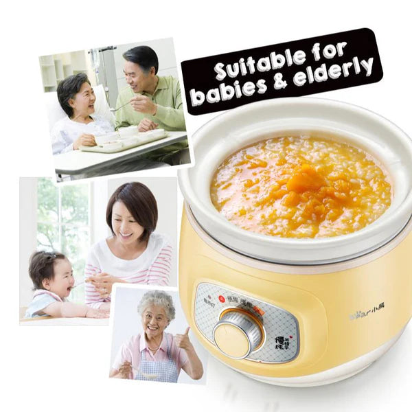 Bear Electric Slow Cooker With Ceramic Pot 2.0L