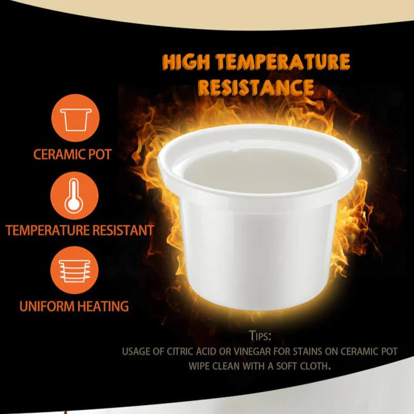 Bear Electric Slow Cooker With Ceramic Pot 2.0L