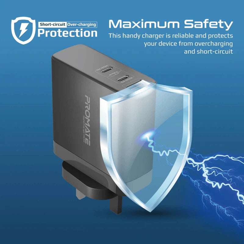 Promate 140W Power Delivery 3.1 Gan Charger
