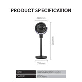 Ifan 9" Powerful 36 Speed Dc Air Circulator Fan, Stand Fan With Oscillation & Remote, Quiet Operation,20W