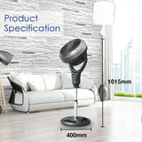 Ifan 12" Stand Fan Circulator With Oscilation & Remote Control, 85W (Desk & Stand Function)