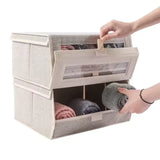 Transparent Window Flip Storage Box