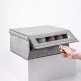 Transparent Window Flip Storage Box
