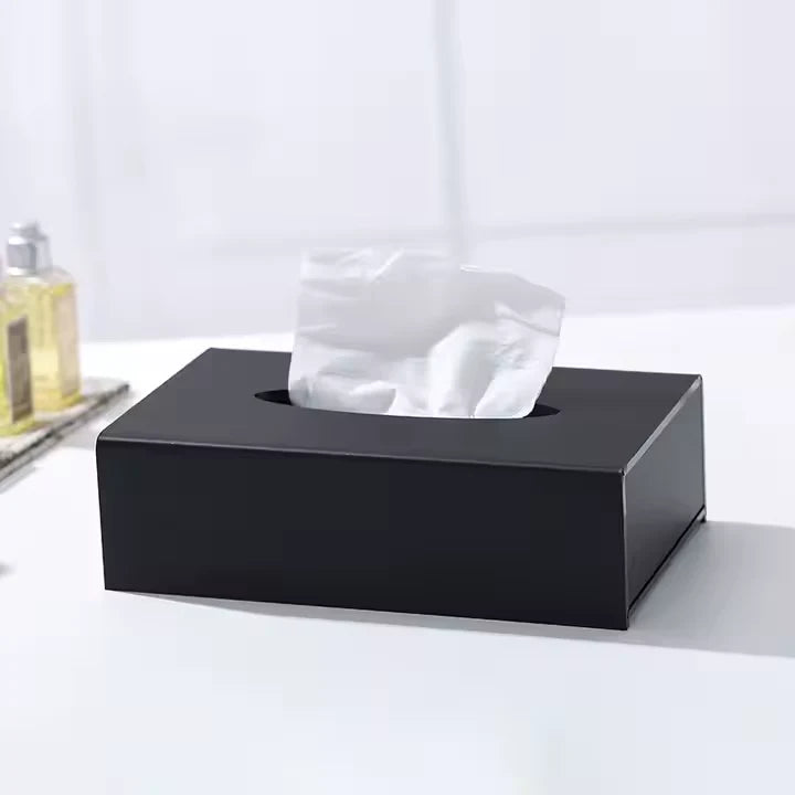 Acrylic tissue box
