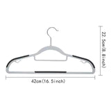 Non Marking Wide Shoulder Anti Slip Double Position Hanger