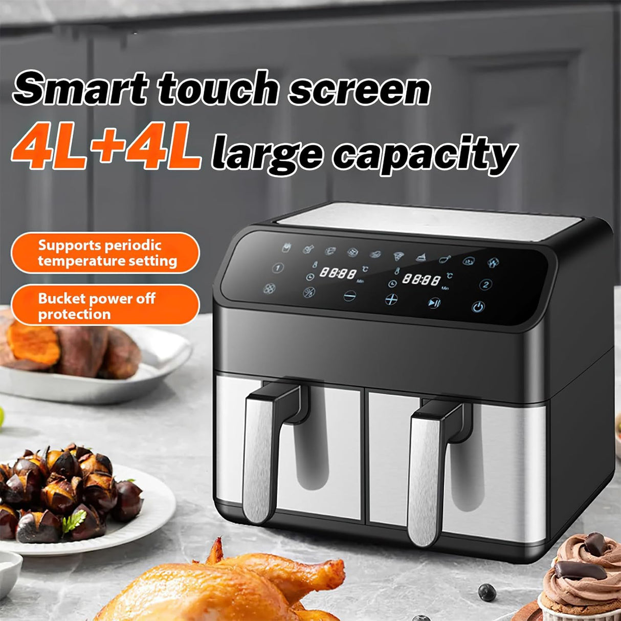 Double Drawer Double Pot Electric Oven