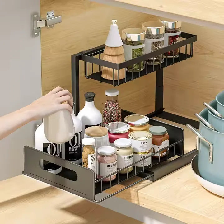 L-Shaped Kitchen Pulling Stand