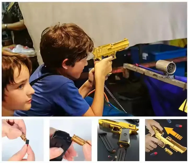 Children's Golden Desert Eagle Toy
