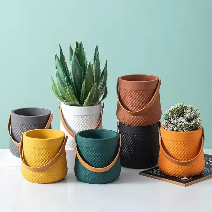 Ceramic Circular Flower Pot (Single)