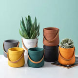 Ceramic Circular Flower Pot (Single)