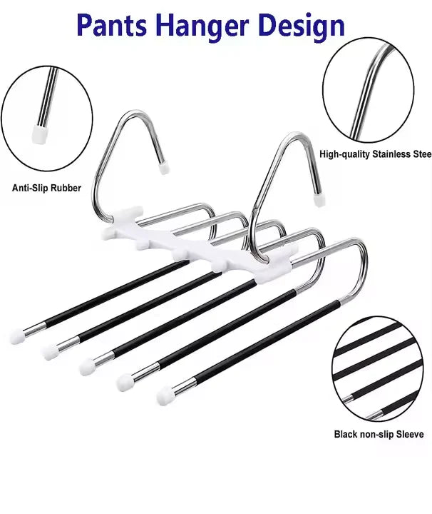 5-Layer U-Shaped Standard Storage Pants Rack