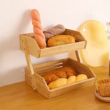 Desktop Storage With Two Layers of Shelves