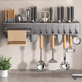 Wall Mounted Multi Functional Storage Rack (Black)