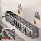 Wall Mounted Multi Functional Storage Rack (Black)