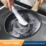 Sponge Tpr Wood Pulp Cotton Cleaning Cloth Four In One Dish Brush