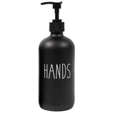 Black and White Matte 500ml Hand Soap Bottle