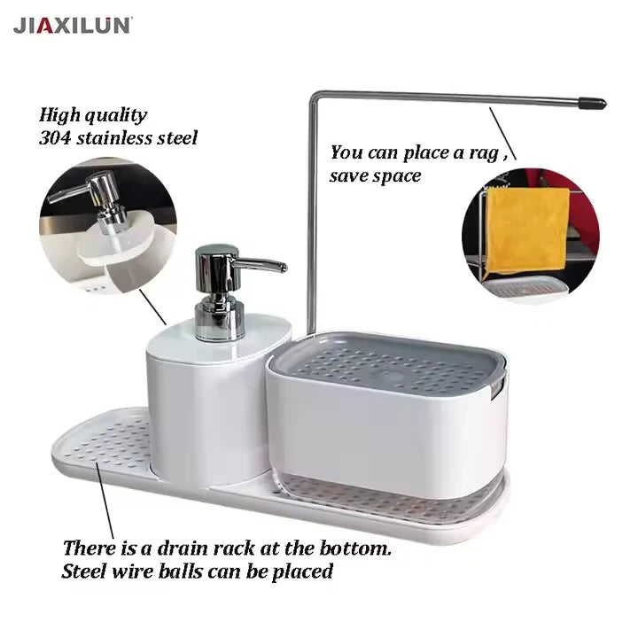 Kitchen Storage Rack and Soap Box (L)