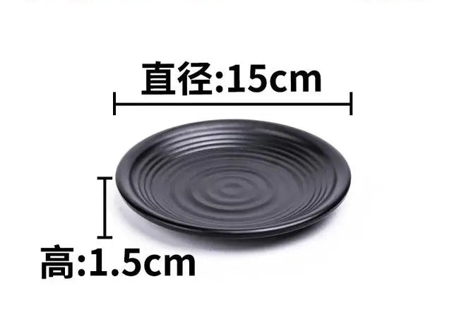 6-Inch Black Frosted Threaded Disc Ljp006