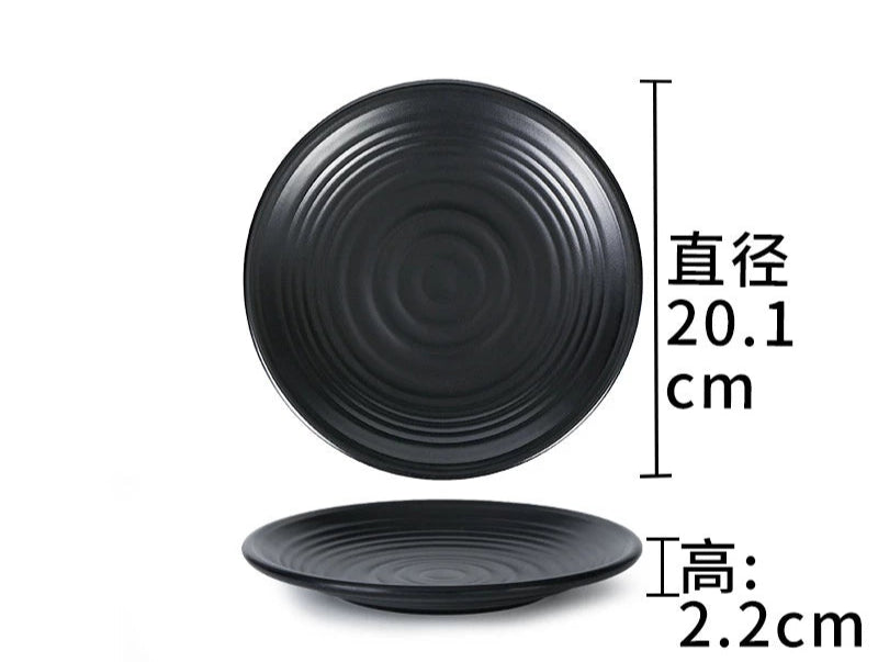 8-Inch Black Frosted Threaded Disc Ljp008