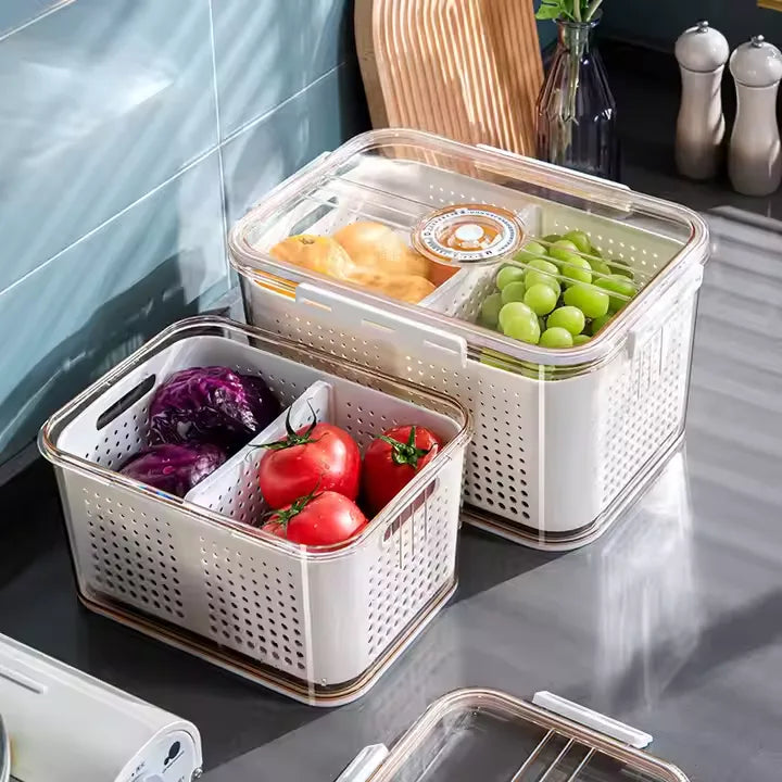 Refrigerator Fresh Storage Box Transparent