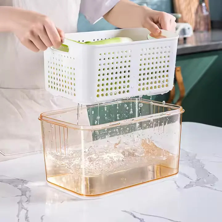 Refrigerator Fresh Storage Box Transparent