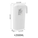 High Temperature Resistant Large Capacity Plastic Water Bottle 2500ML